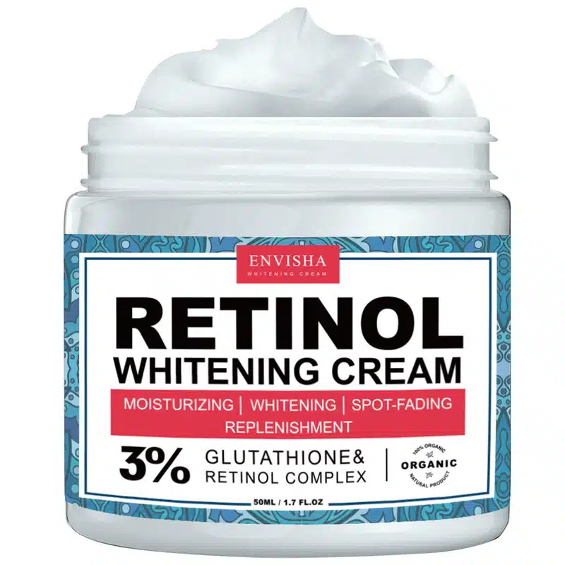 0-3-2.jpg Crema de fata cu efect de albire, Retinol, 100% Organic, Envisha, 50ml - imagine 1
