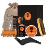 Pachet ingrijire barba, set cadou, 7 piese, Orange Edition, Envisha - imagine 3