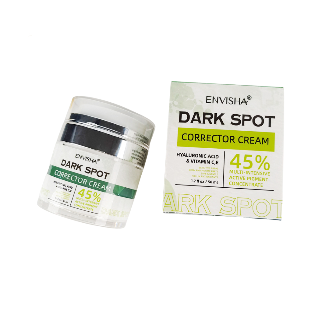 Crema corector pete pigmentare, Dark Spot, Acid Hialuronic, Vitamina C,E, Envisha, 50ml