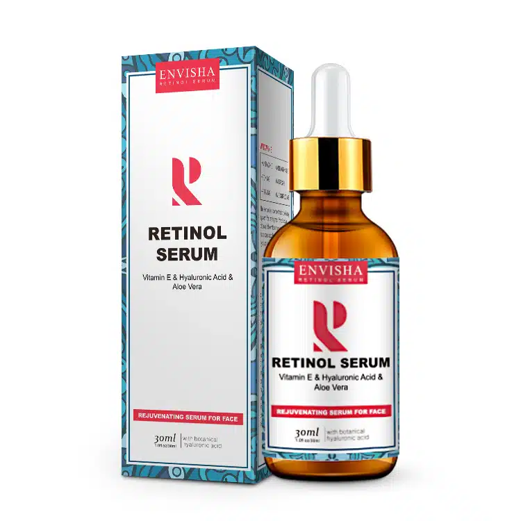 A-11.jpg Ser facial cu acid hialuronic, Retinol Serum 2.5%, Vitamina E, Aloe Vera, Envisha Sevich, 30ml - imagine 1