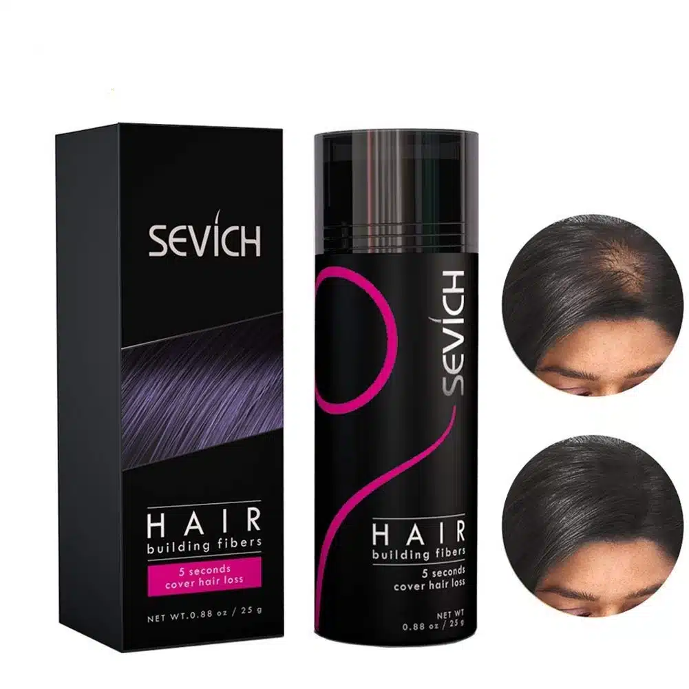 Black-1.jpg Fibre pentru păr rar Sevich, brunet, 25 g - imagine 1