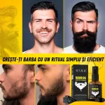 Kit crestere barba – derma roller, Biotin, Rozmarin, stimulare si nutritie naturala, Sevich - imagine 7