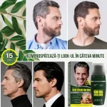 Vopsea par negru – acoperire fire albe, fara amoniac, colorare radacini 30 minute, cu aplicator, Sevich, 50ml - imagine 7