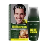 Vopsea par negru – acoperire fire albe, fara amoniac, colorare radacini 30 minute, cu aplicator, Sevich, 50ml