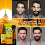 Set crestere barba – derma roller si Ulei Chebe, Biotina, barba deasa si sanatoasa, Sevich - imagine 5