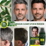 Vopsea par negru – acoperire fire albe, fara amoniac, colorare radacini 30 minute, cu aplicator, Sevich, 50ml - imagine 6