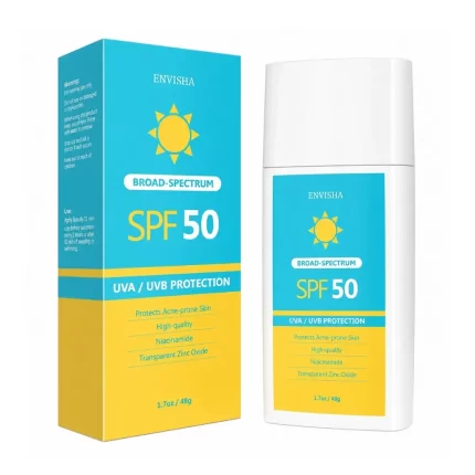 Crema cu Protecție Solara SPF 50 Envisha, Niacinamida si Oxid de Zinc, Envisha by Verilaria, 48g